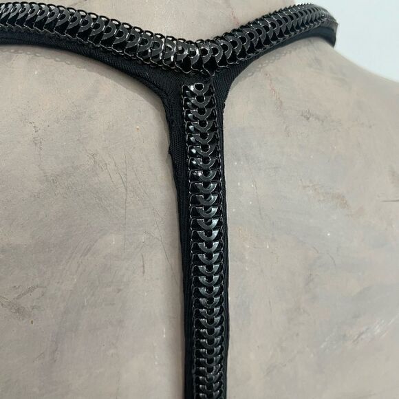 NWT Sheri BODELL black open back maxi dress with sequin detail - Picture 9 of 9